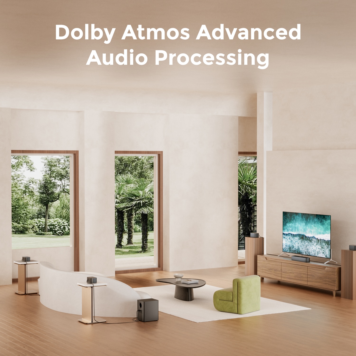 LATEST Poseidon D80 Boom – 7.1ch soundbar with Dolby Atmos, subwoofer, 500W