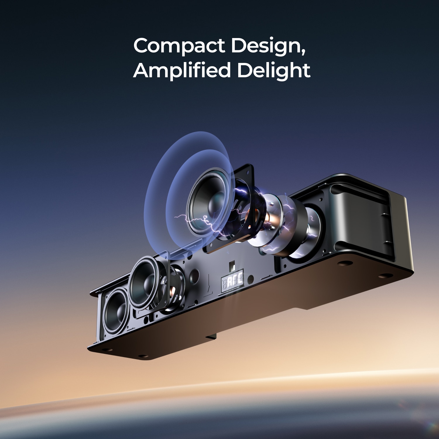 Bara de sunet 5.1 ULTIMEA Poseidon M4T, Dolby Atmos, 450W, wireless subwoofer, 400x70x90mm