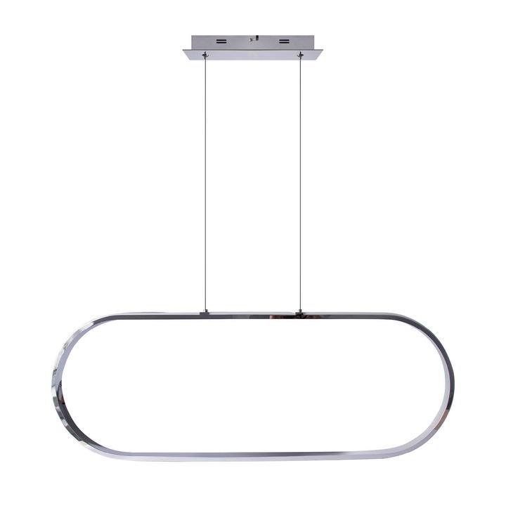 Lustra ADRILUX Kora LED 24W, 30x88cm, gri, inaltime reglabila max. 0,80m