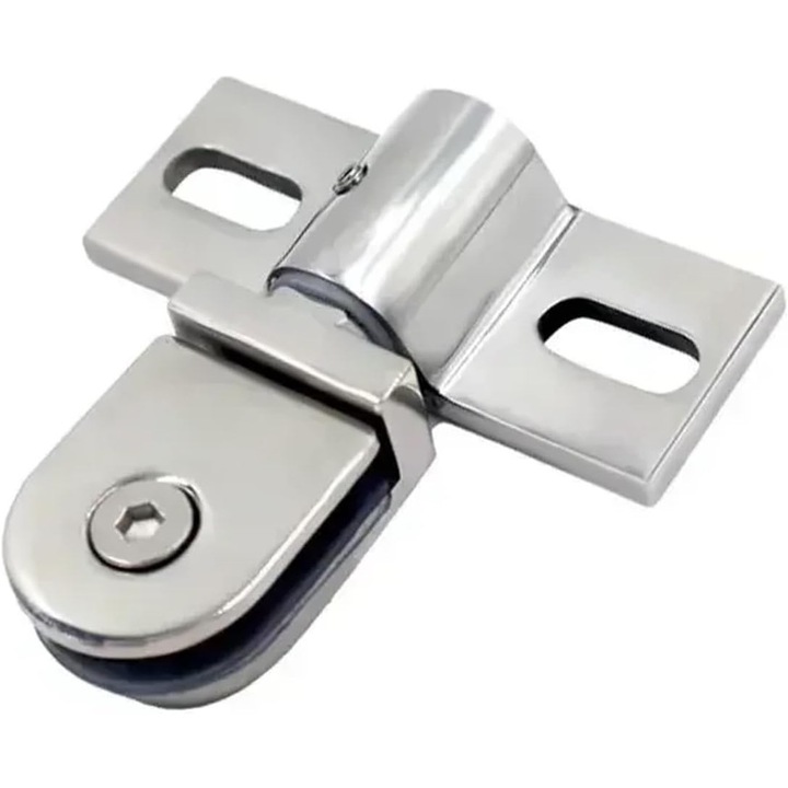 Üvegajtó pánt, YDCY, rozsdamentes acél, hegeszthető, üveghez használható