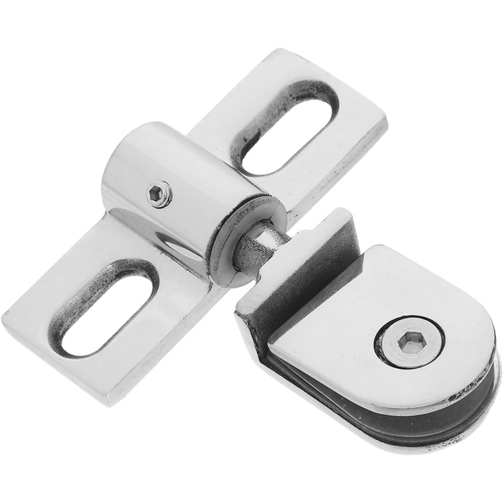 Clema/clema/balama pivotanta pentru usa de sticla de baie - otel inoxidabil rezistent, piesa de schimb versatila pentru toate usile de dus din sticla