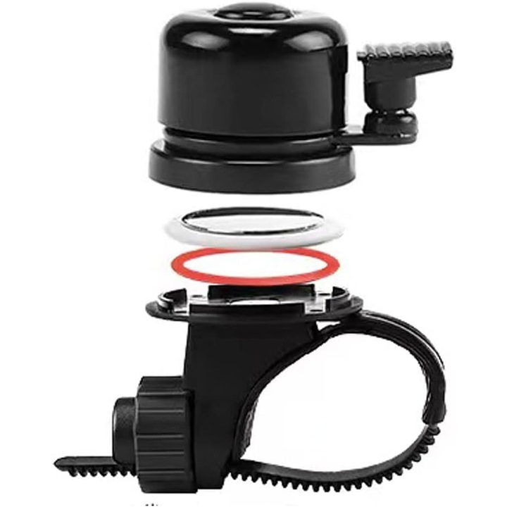 Sonerie de bicicleta pentru AirTag, suport ascuns pentru bicicleta Airtag (pentru antifurt pentru bicicleta), potrivit pentru ghidoane de bicicleta de 7/8 pana la 13/8 inch, suport tracker GPS pentru adulti, copii si fete