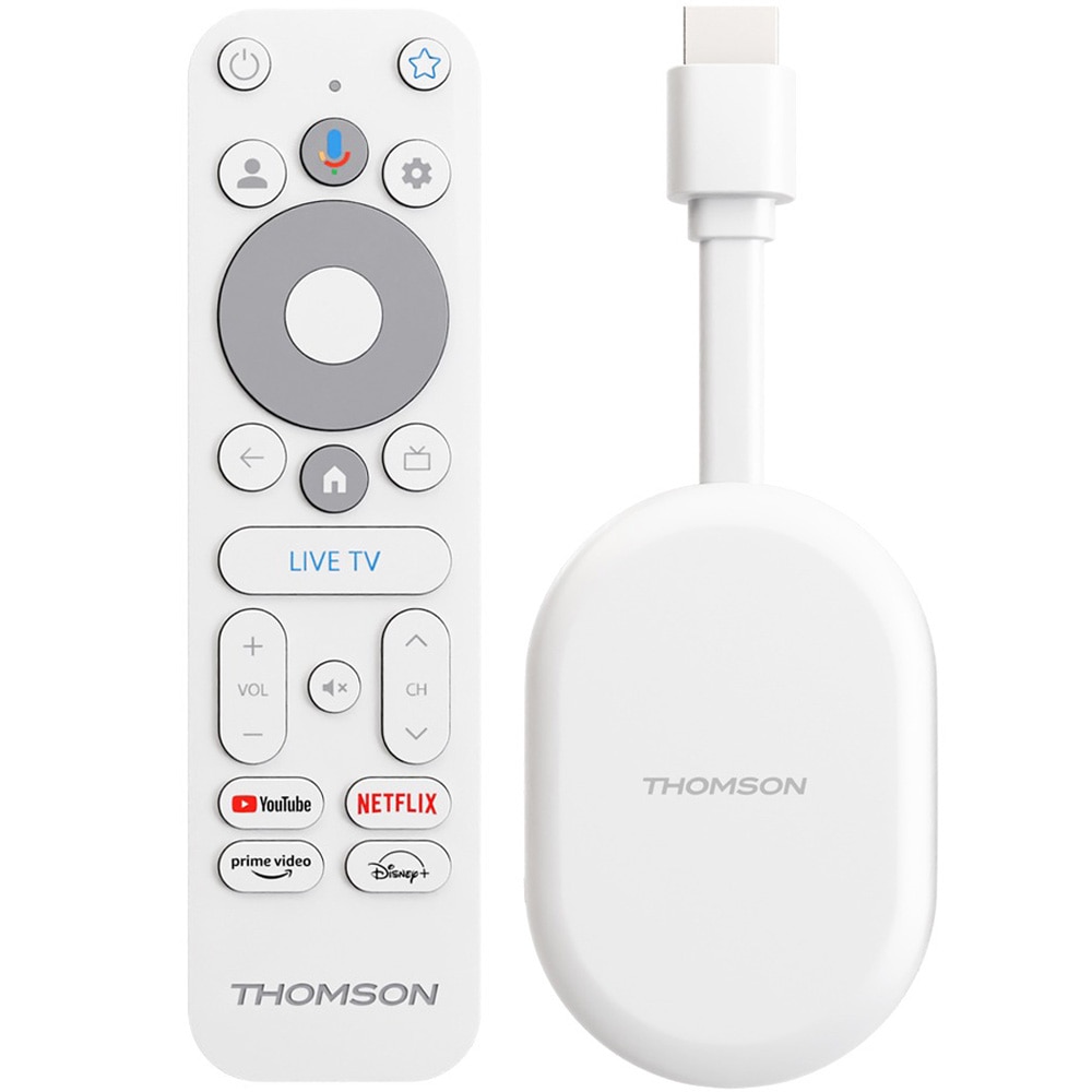 Google Chromecast TV, 4K, HDMI, Bluetooth, Wi-Fi, Albastru