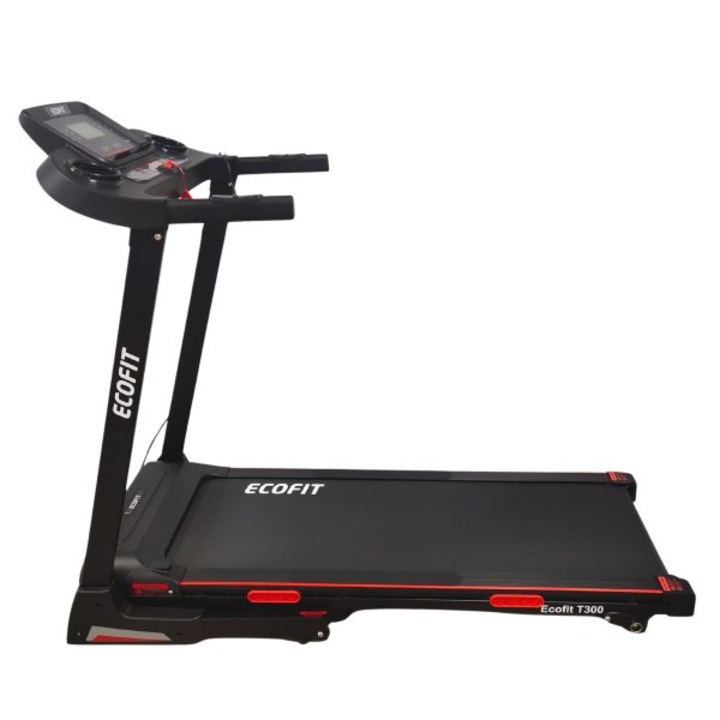 Banda de alergat electrica EcoFit T300, viteza max 14km/h, 12 programe, greutate suportata 110 kg, 3 nivele inclinare manuala
