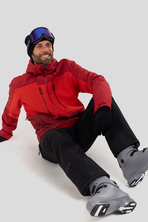 Fundango, Jacheta cu model colorblock pentru ski Nelson Allmountain, Rosu, M
