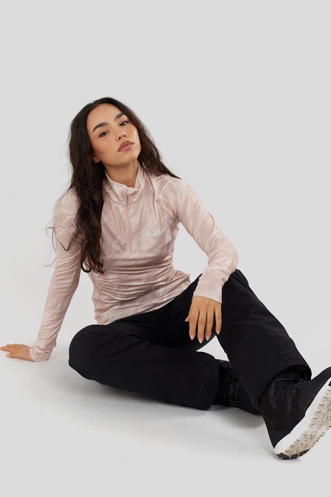 Fundango, Слим суитшърт Yade II Baselayer с принт, Светло бежово