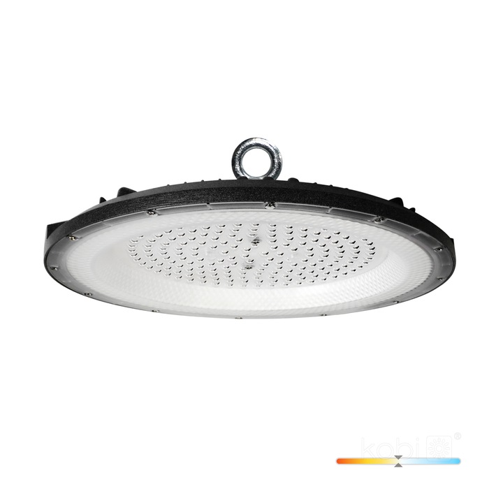 Proiector High Bay LED KOBI LIGHT 100W 4000K IP65, aluminiu, poliester, pentru medii industriale