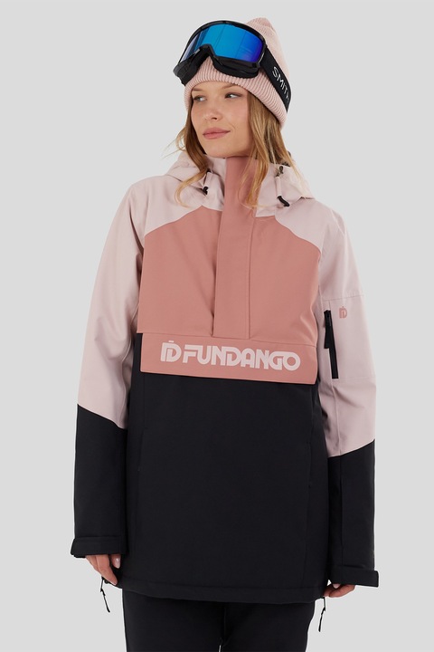 Fundango, Geaca cu gluga, pentru schi Birch, Negru/Roz