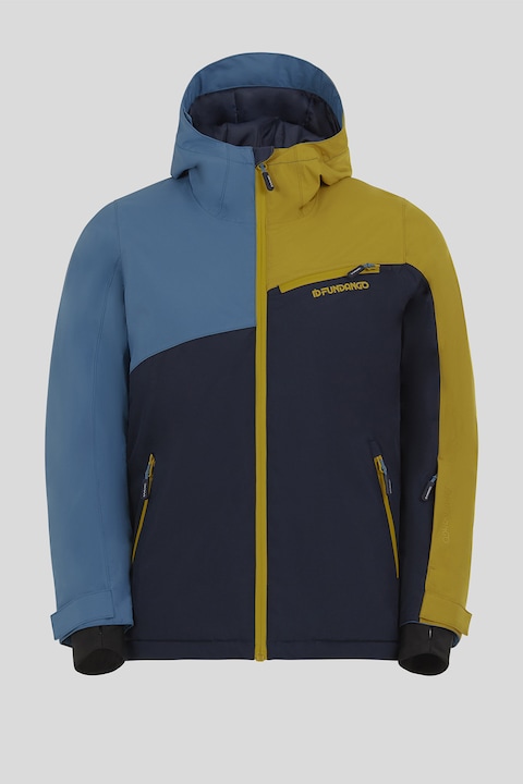 Fundango, Geaca cu model, pentru schi, Albastru/Galben mustar