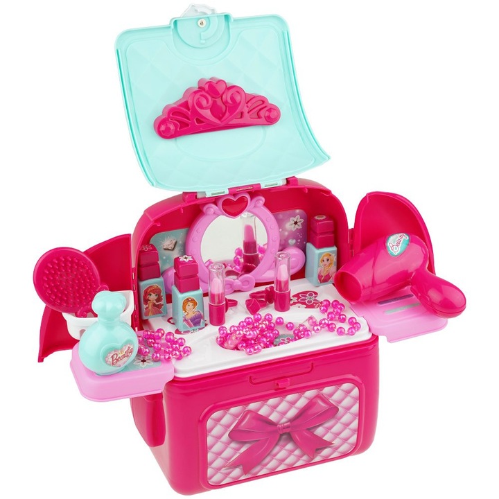 Козметичен комплект в раница KinderSafe, 21 аксесоара, 30x21x14см, многоцветен