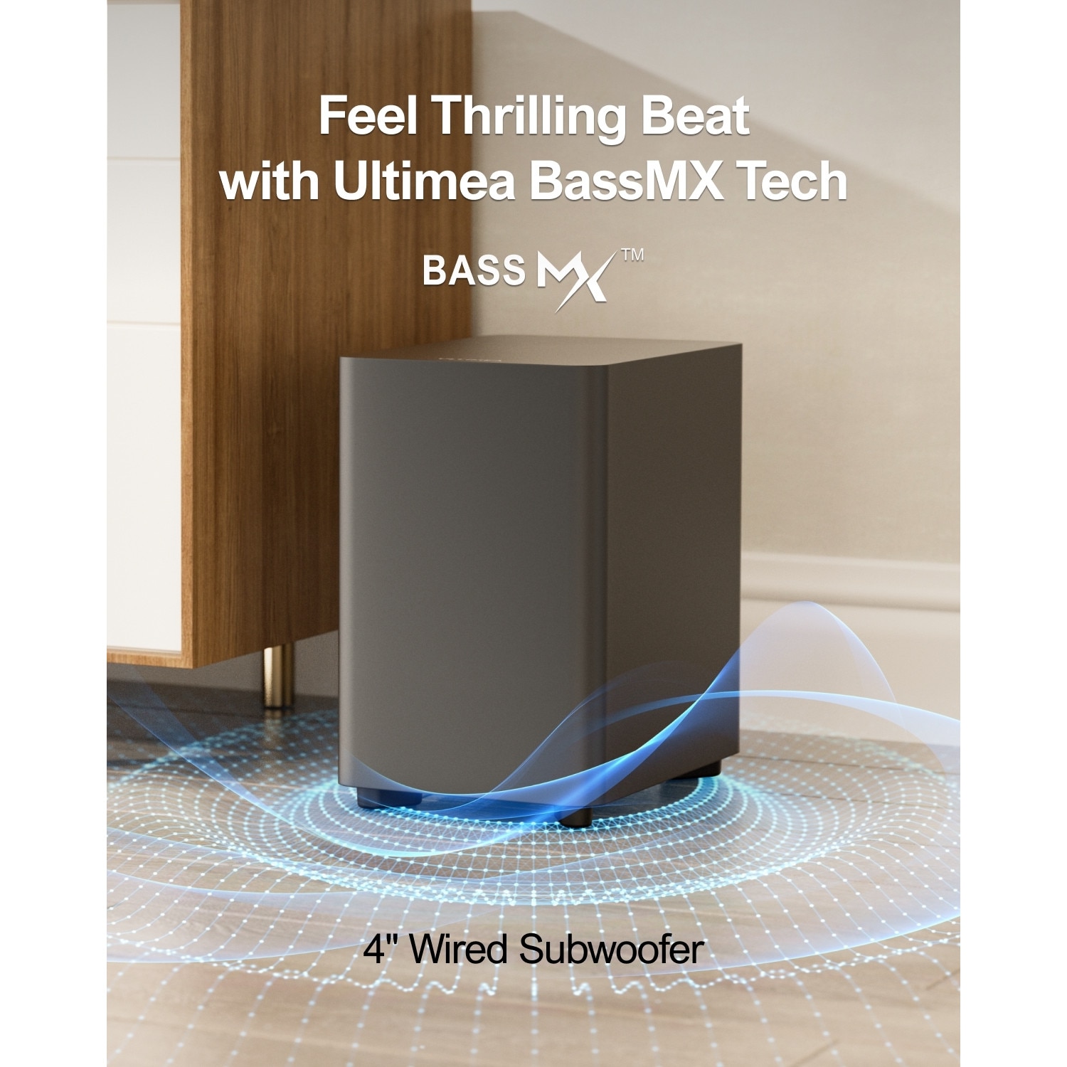 Bara de sunet 7.1 ULTIMEA Aura A40, 330W, 4 boxe surround, conectivitate Opt, Bluetooth 5.3