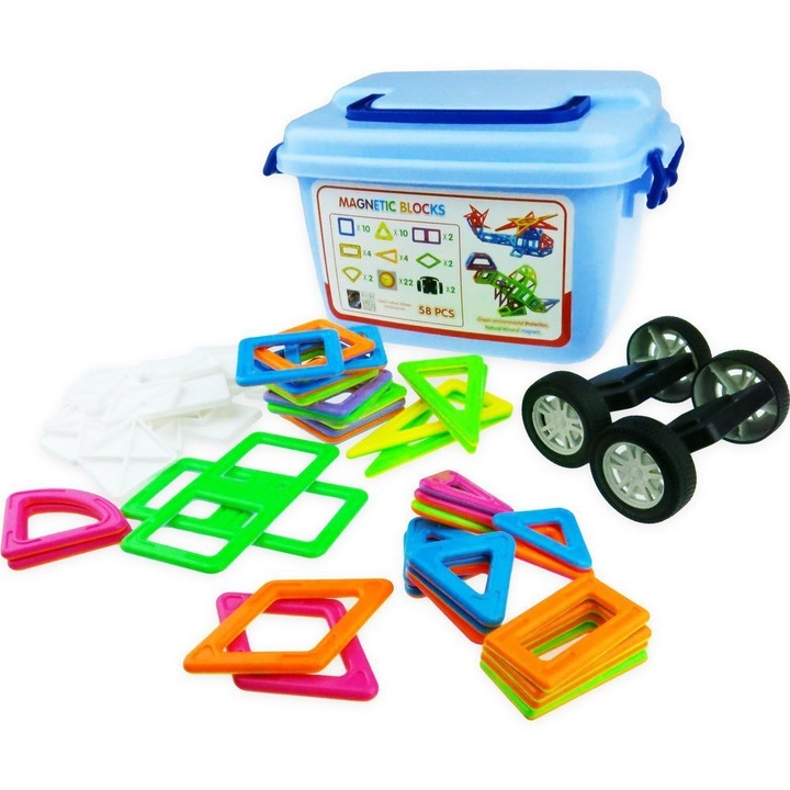 Конструктор KinderSafe 58 части, многоцветен