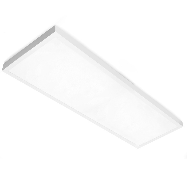 Aplica LED KOBI LIGHT Brisbane 36W 30x120cm, alb, 120° dispersie, 4320lm, set 6 bucati