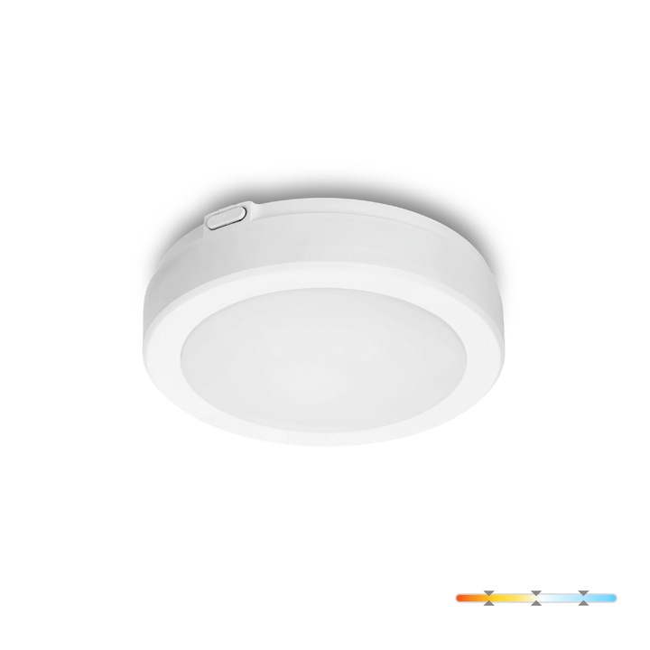 Lampa de tavan LED Nairos G2 12W 3CCT IP65 Alb Kobi