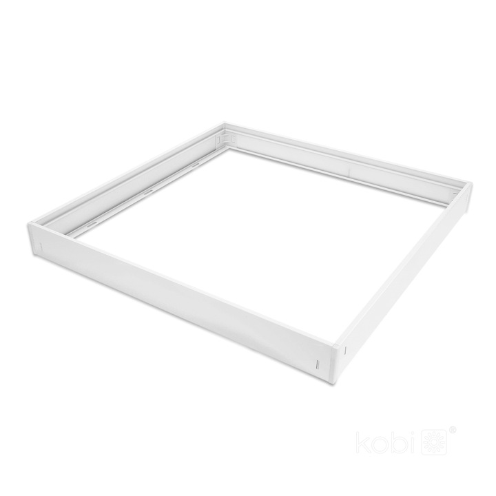 Rama 63mm pentru panou LED 60x60 KOBI, alb, set 20 buc