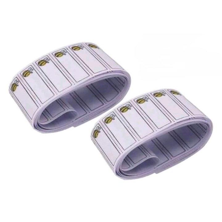 Etichete termoadezive haine cu imprimeu albina, haine copii gradinita, cresa, scoala, set 50 de bucati