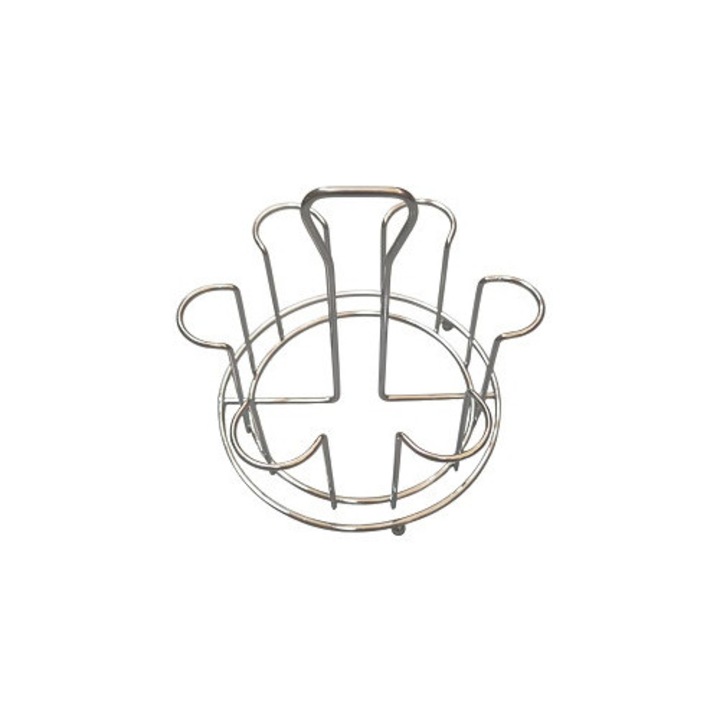 Suport pahare metal 17 x 17 x 16 cm, Clini 4X-0185