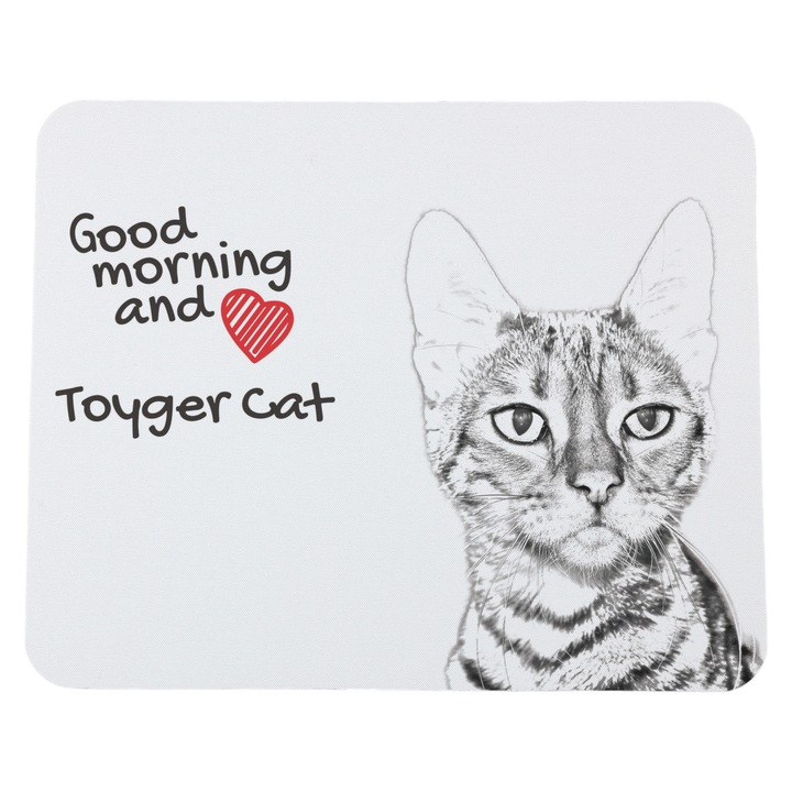 Мауспад персонализиран с котки, Арт-Дог, 23x19см, полиестер, 3мм дебелина