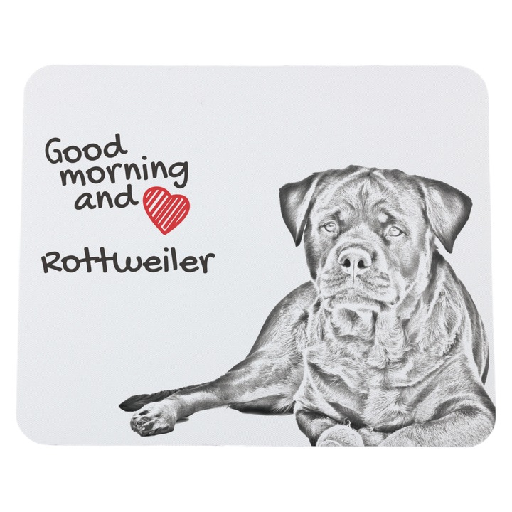 Mousepad personalizat cu caini, Art-Dog, 23x19cm, poliester, 3mm grosime