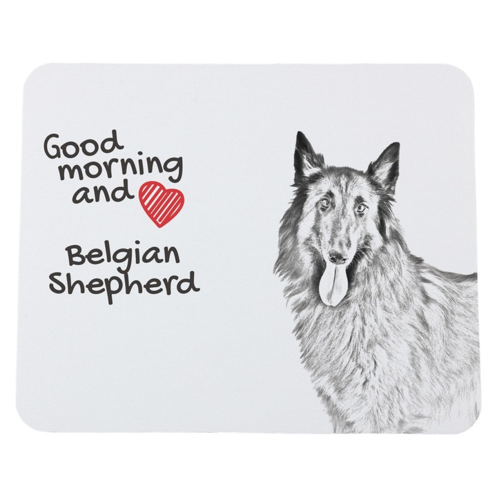 Mousepad personalizat cu caini, Art-Dog, 23x19cm, poliester, grosime 3mm
