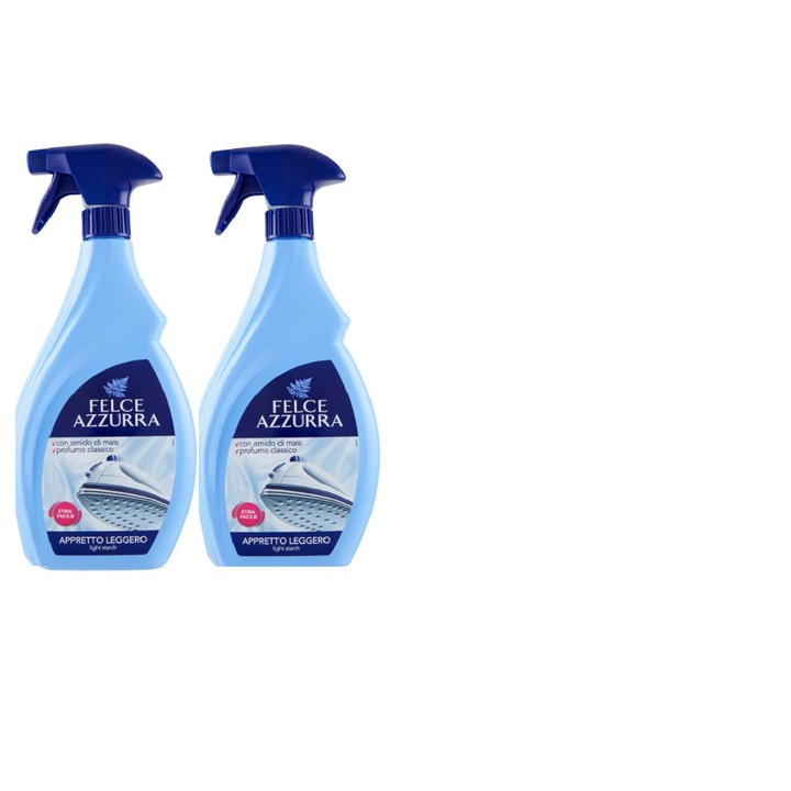 Pachet 2 X Apret parfumat Felce Azzurra, 2 X 750 ml