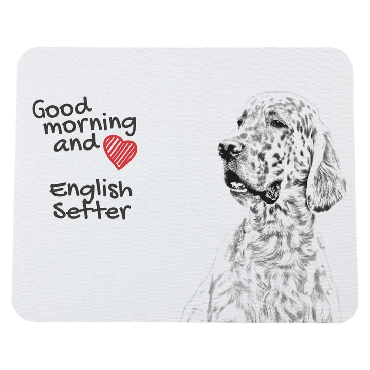 Mousepad personalizat cu caini, Art-Dog, 23x19cm, 3mm grosime, poliester