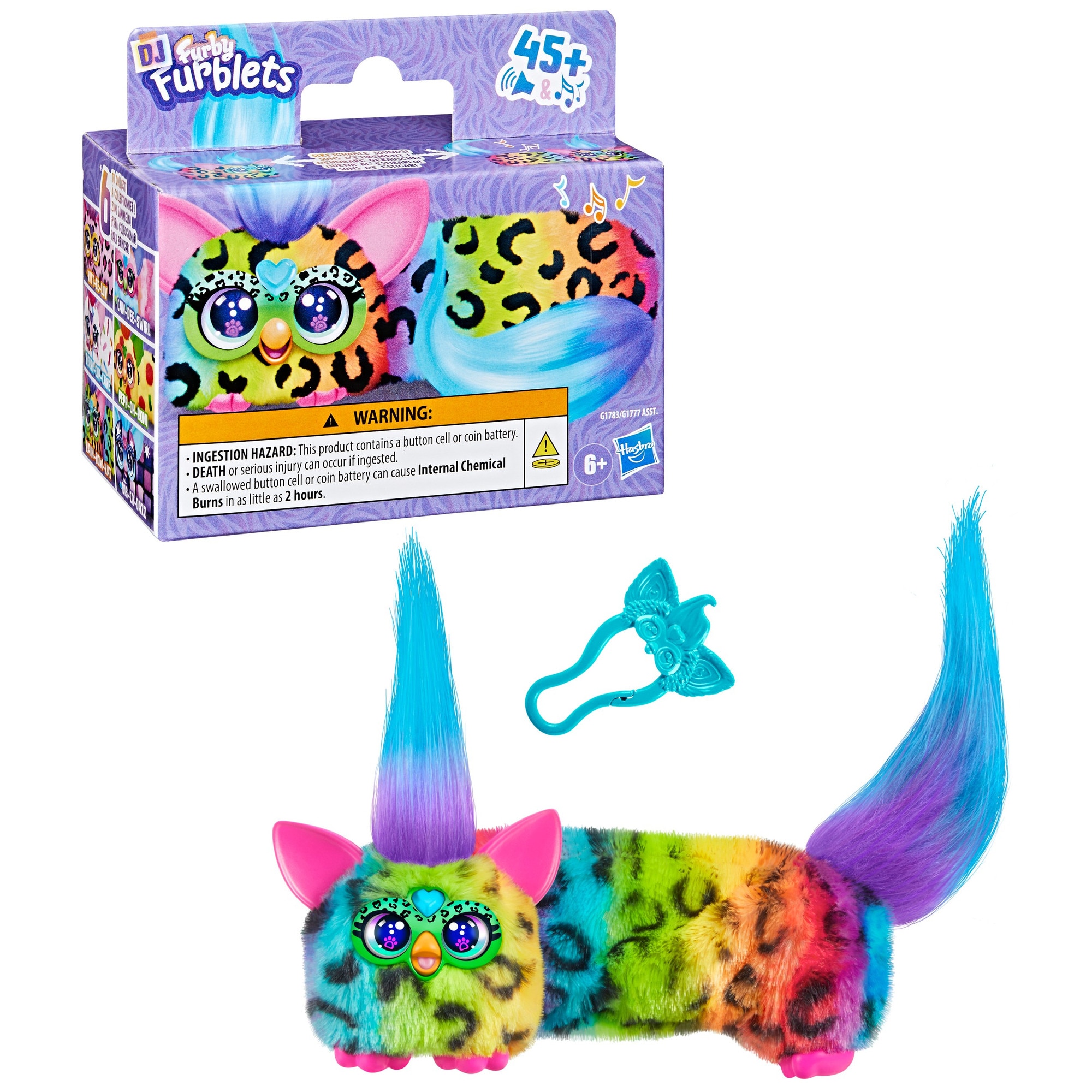 Jucarie de plus interactiva FURBY Hasbro, FURBLETS DJ Furbis