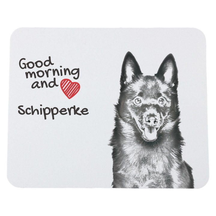 Mousepad personalizat Art-Dog, design cu caini, dimensiuni 23x19cm, grosime 3mm, poliester