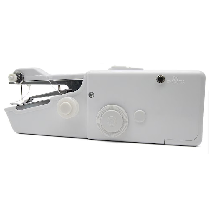 Mini Masina de cusut portabila Plastic/Metal pe Baterii Alba