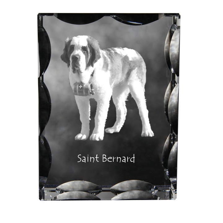 Fényképkeret, Art-Dog, kristály személyre szabott képpel, 12x9x5cm, átlátszó