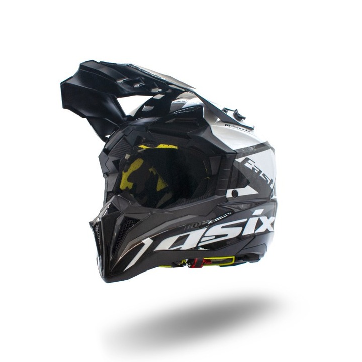 Casca motocross/atv Asix 189, culoare negru/alb, marime XL