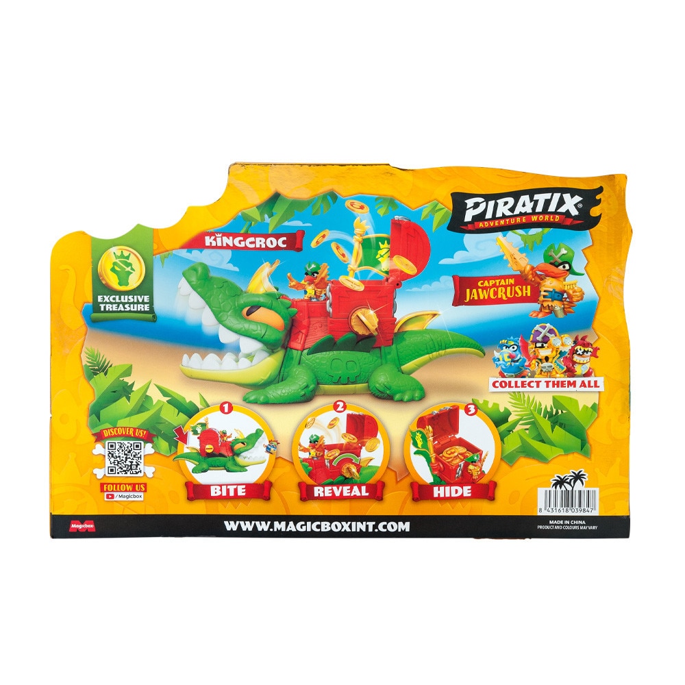 king＆prince Figurina set Piratix King Croc, 1 crocodil, 1 figurina Captain