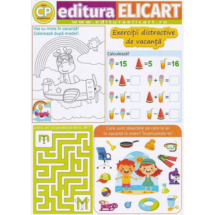 Jocul Vacantei. Exercitii Distractive De Vacanta - Clasa Pregatitoare