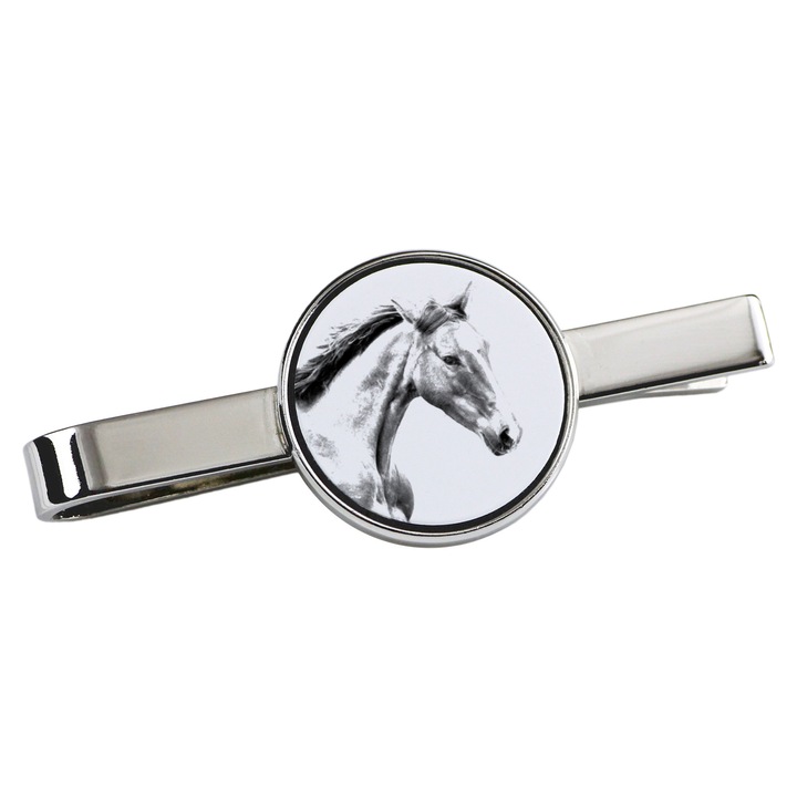 Clips cravata personalizata cu cal, Art-Dog, metal, 5x2cm