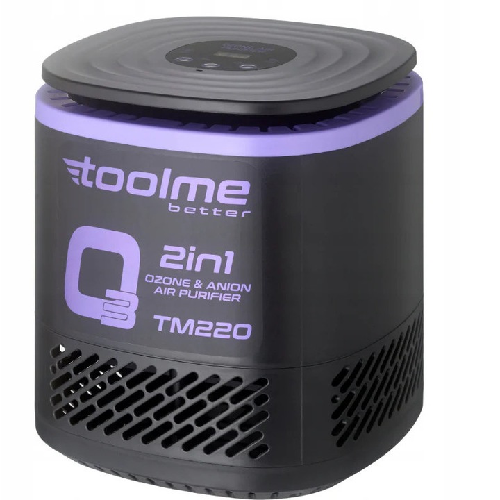 Generator de ozon 2 in 1, functie de ionizare, 140 W, 60000 mg, Toolme TM220