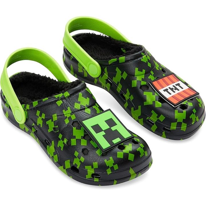 Saboti Minecraft pentru copii-marimea 36/37 EU