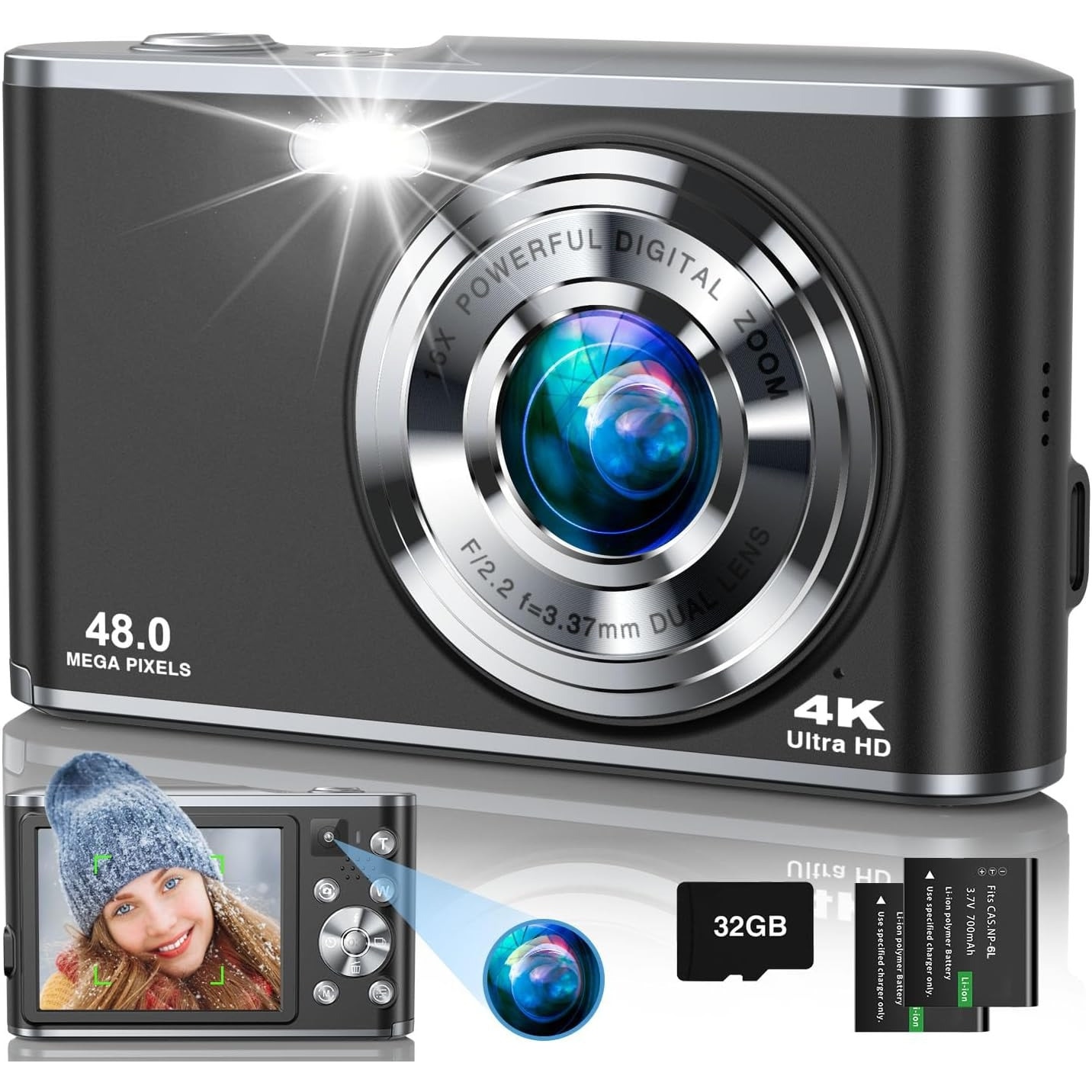 Aparat foto digital Nikon Coolpix S220 negru - eMAG.ro