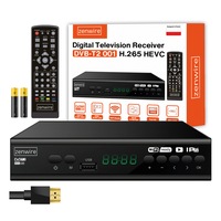 Tuner TV Digital Zenwire® DVB-T2 H.265 HEVC, Full HD 1080p, PVR & Timeshift prin USB, HDMI + SCART, Compatibil MUX1–MUX8, EPG, Teletekst, Dolby Digital E-AC3, Odturare Multimedia, Negru, 145×63×20 mm, Compact & Universal