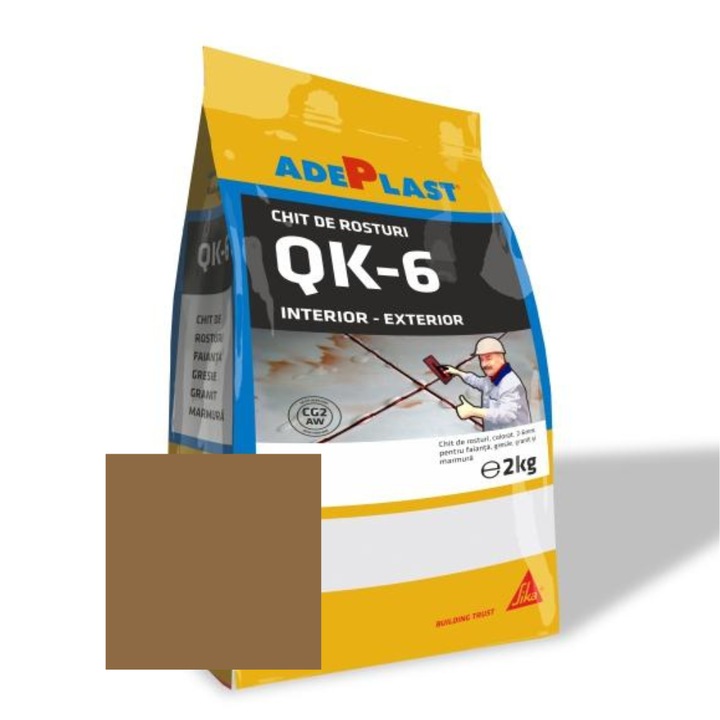 Фугираща смес за гранитогрес и фаянс Adeplast Quartz светлокафяв, 5 кг