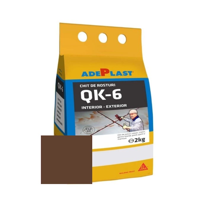 Chit de rosturi gresie si faianta Adeplast Quarz maro inchis, 2 Kg