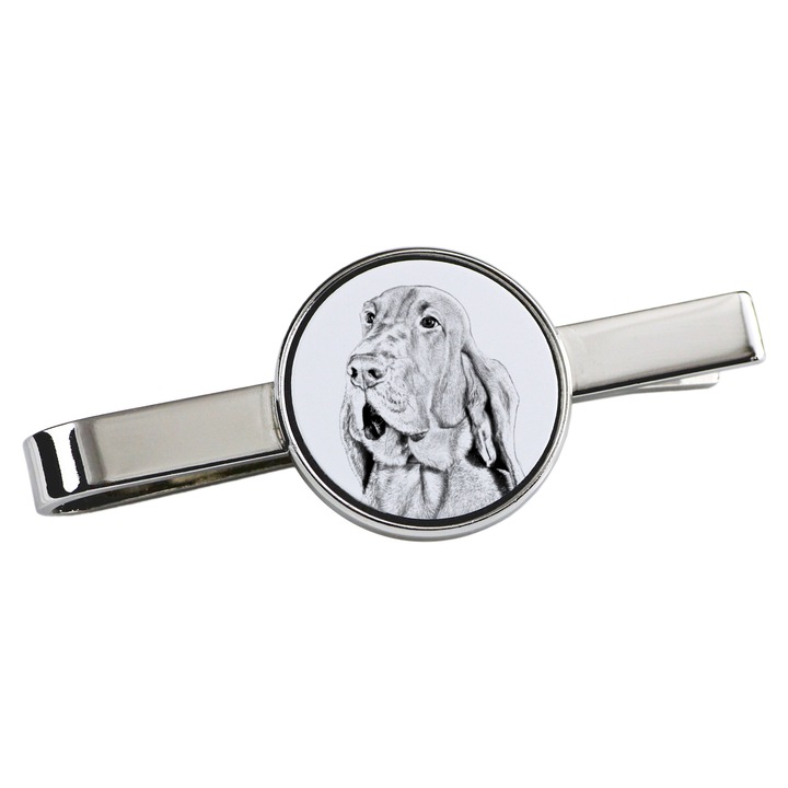 Cravattacsipesz, Art-Dog, kutya modell, 5x2cm, fém, ezüst