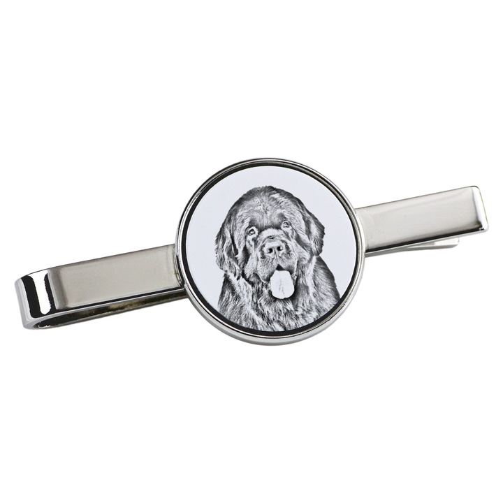 Nyakkendőtű, Art-Dog, kutya modell, 5x2cm, fém, ezüst