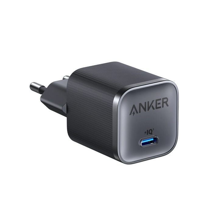 Incarcator retea Anker Nano 45W, Super Fast Charger, USB-C, Negru