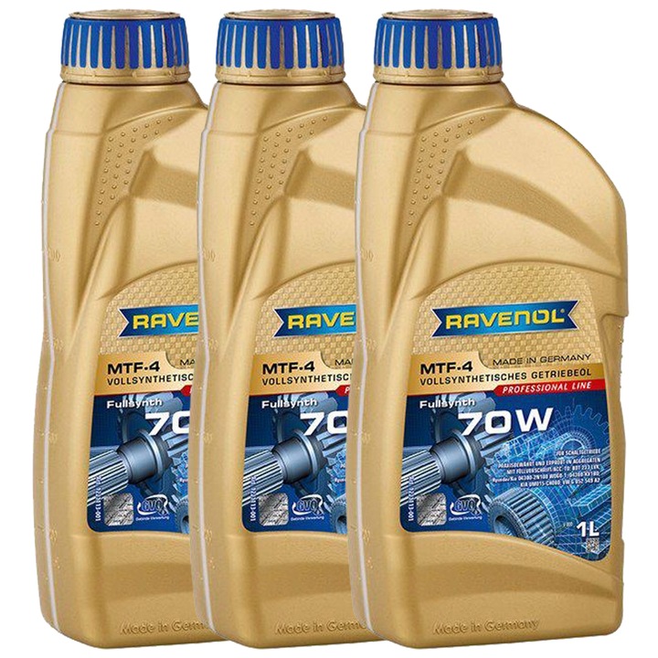 Pachet 3 litri ulei transmisie manuala Ravenol MTF-4 70W