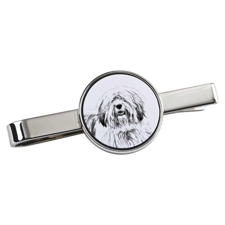 Nyakkendőtű, Art-Dog, kutya modell, 5x2cm, fém, ezüst