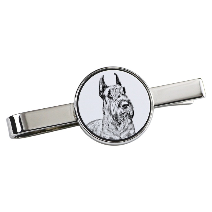 Nyakkendőtű, Art-Dog, kutya modell, 5x2cm, fém, ezüst