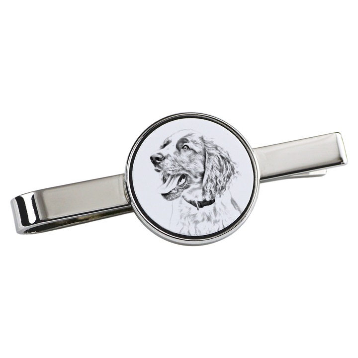 Nyakkendőtű, Art-Dog, kutya modell, 5x2cm, fém, ezüst