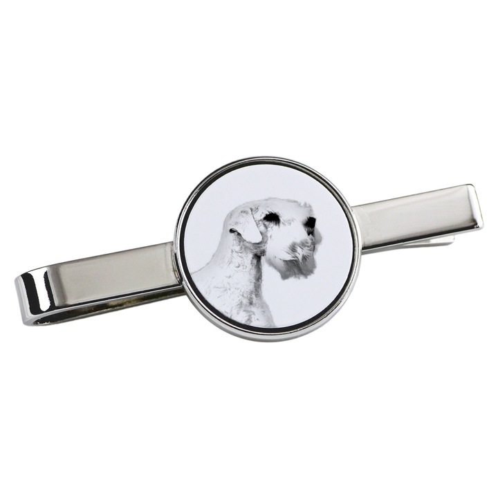 Cravatta csipesz, Art-Dog, kutya modell, 5x2cm, fém, ezüst