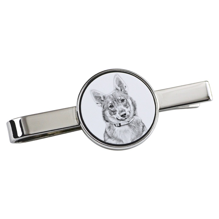 Személyre szabott kutyás nyakkendőtű, Art-Dog, 5x2cm, fém