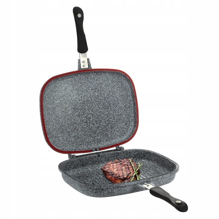 Двоен грил тиган Ofenbach за готвене, гранитно покритие, съвместим с газ и индукция